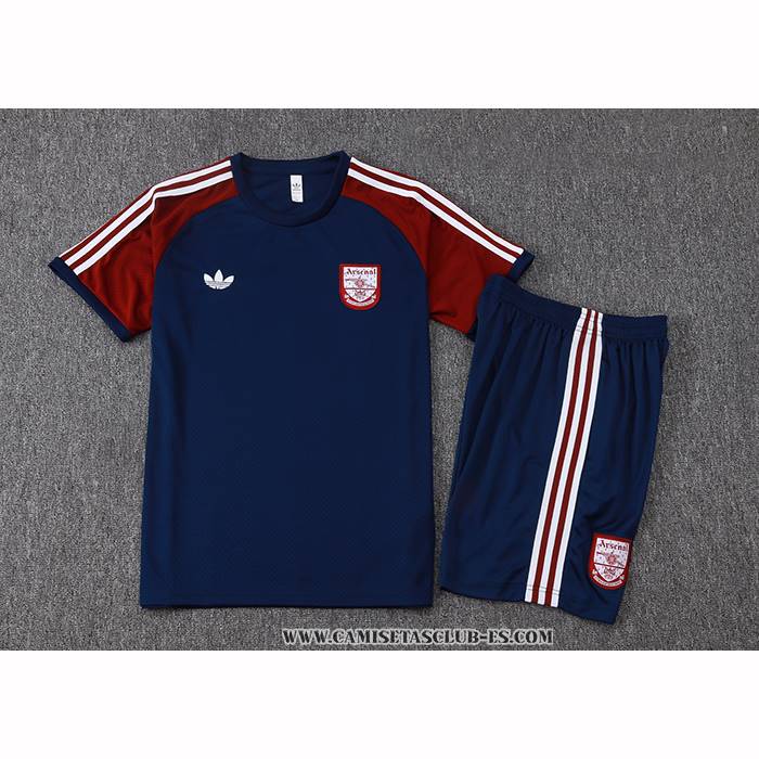 Chandal del Arsenal 25-26 Manga Corta Azul Rojo - Pantalon Corto